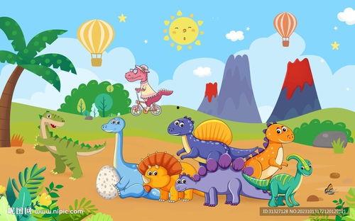 找漫画画恐龙日记背景,穿越时空的奇幻冒险之旅